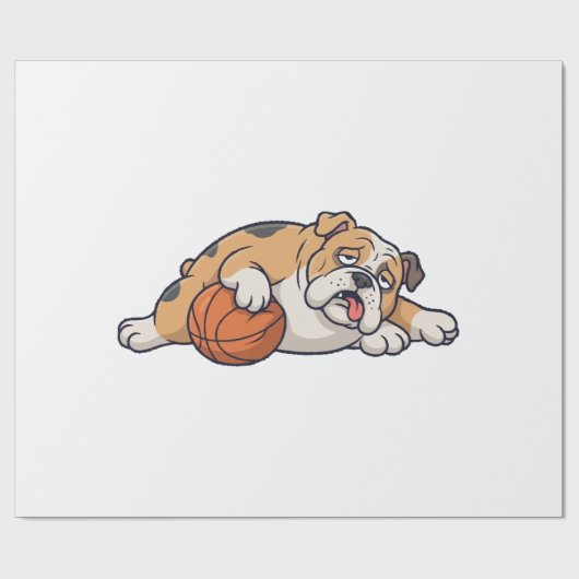 怠け者の犬 ラッピングペーパー (フラット)