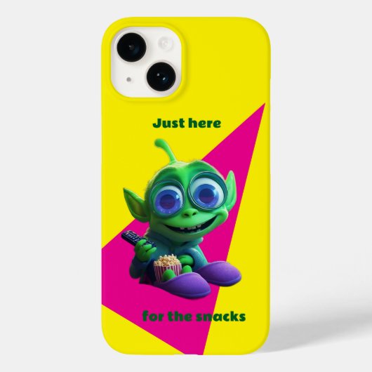 怠け者エイリアン - 面白い宇宙アニメ Case-Mate iPhoneケース (裏面)