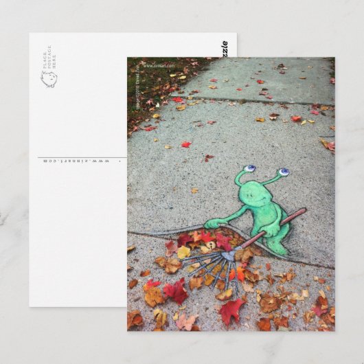 怠け者 ポストカード (正面/裏面)