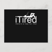 怠惰おもしろいな人々カウチポテトスリープヘッドi疲れたT ポストカード (正面)