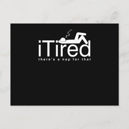 怠惰おもしろいな人々カウチポテトスリープヘッドi疲れたT ポストカード (正面)