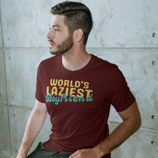 怠惰おもしろいな彼氏、世界で最も怠惰な彼氏 Tシャツ