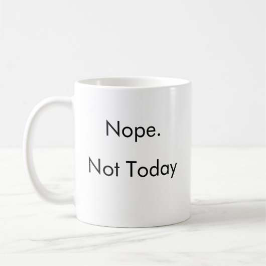 怠惰おもしろい天才Nopeエネルギーコーヒーマグ コーヒーマグカップ (左)
