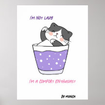 怠惰おもしろい猫皮肉ユーモアミームカスタム文字