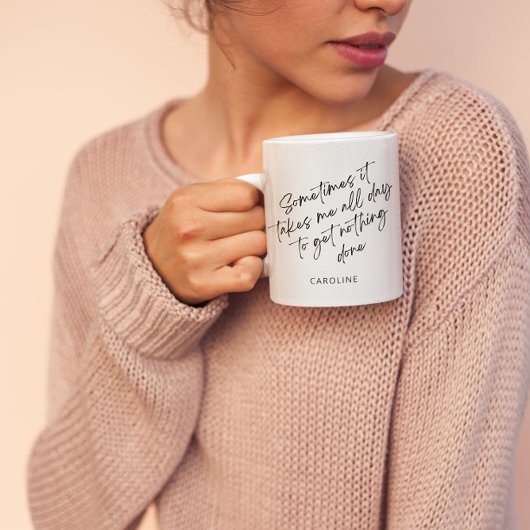 怠惰おもしろい非生産的な日生ユーモアカスタム コーヒーマグカップ