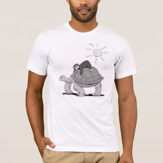 怠惰およびカメのティー Tシャツ