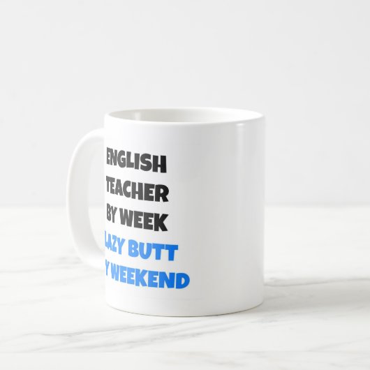 怠惰お尻英語先生 コーヒーマグカップ (正面左)