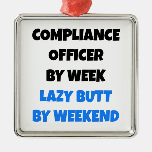 怠惰お尻遵守責任者 メタルオーナメント (正面)