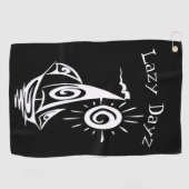 怠惰お洒落帆船 ゴルフタオル (横)