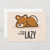 怠惰すぎて怠惰ではない ポストカード (正面/裏面)