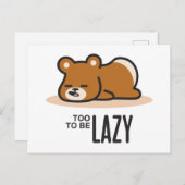 怠惰すぎて怠惰ではない ポストカード (正面/裏面)