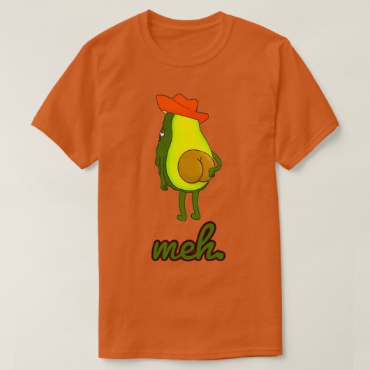 怠惰なアボカド Tシャツ (デザイン正面)