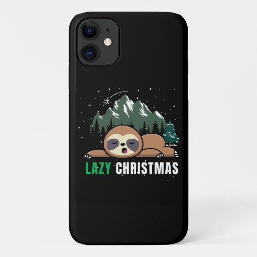 怠惰なクリスマスのナマケモノ 楽しい Case-Mate iPhoneケース (裏面)