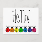 怠惰なデイジーのラディバグはがき ポストカード (正面)