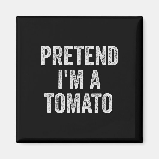 怠惰なハロウィーンのコスチュームのギフト私はトマトのフリ マグネット (正面)