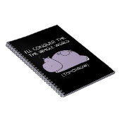 怠惰なヒッポ私は明日、世界を征服する ノートブック (右側)