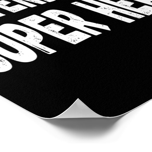 怠惰なフリ私はヒーローすごいハロウィーンまたはコスチューム ポスター (角)