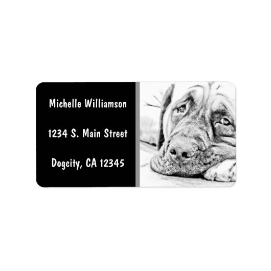 怠惰なマスティフ ラベル (正面)