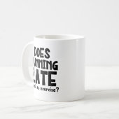怠惰な人のエクササイズ コーヒーマグカップ (正面左)