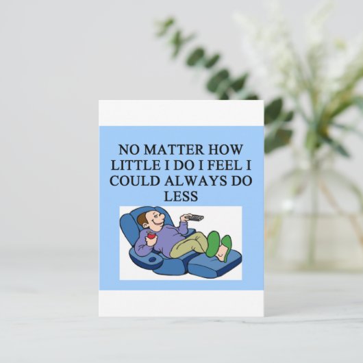 怠惰な人 ポストカード (スタンド正面)