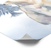 怠惰な冬のホッキョクグマ北極子供部屋ウォールデコール ポスター (角)