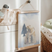 怠惰な冬のホッキョクグマ北極子供部屋ウォールデコール 吊り下げ型タペストリー