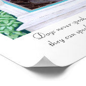 怠惰な午後のラブラドール絵画ズ ポスター (角)