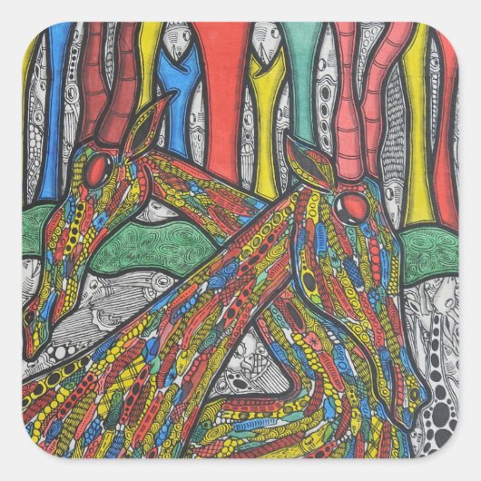 怠惰な午後 スクエアシール (正面)