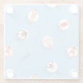 怠惰な川に浮かぶ ガラスコースター (裏面)