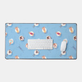 怠惰な川に浮かぶ デスクマット (キーボード&マウス)