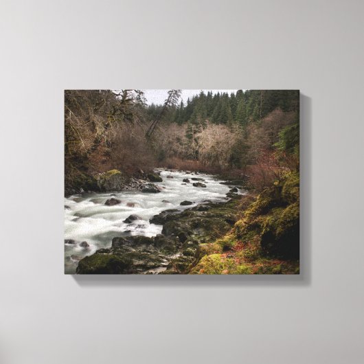 怠惰な川 キャンバスプリント (正面)