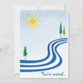 怠惰な川 招待状 (正面)