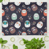 怠惰な怠け者 キッチンタオル (折り畳み)