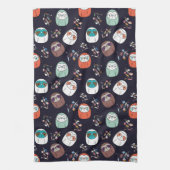 怠惰な怠け者 キッチンタオル (縦)