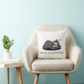 怠惰な怠け者 – 睡眠は私の超能力のおもしろい引用文 クッション (椅子)