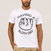 怠惰な日を過ごす Tシャツ (正面)