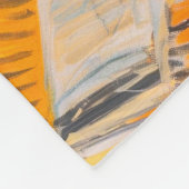 怠惰な日曜日の朝 | コージーキャット&コーヒ絵を描ーズ フリースブランケット (角)