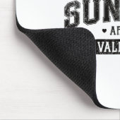 怠惰な日曜日は私のバレンタインおもしろいくつろぎハム マウスパッド (コーナー)