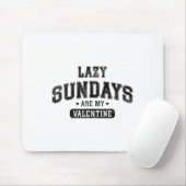 怠惰な日曜日は私のバレンタインおもしろいくつろぎハム マウスパッド (マウス)