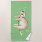 怠惰な日 ビーチタオル (正面)