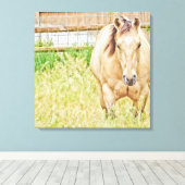 怠惰な朝 キャンバスプリント (インサイチュ (ウッドフロア))