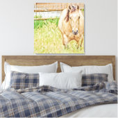 怠惰な朝 キャンバスプリント (インサイチュ (寝室))