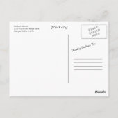 怠惰な朝 ポストカード (裏面)