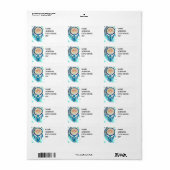 「怠惰な水」 ラベル (フルシート)