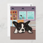 怠惰な犬 ポストカード (正面/裏面)