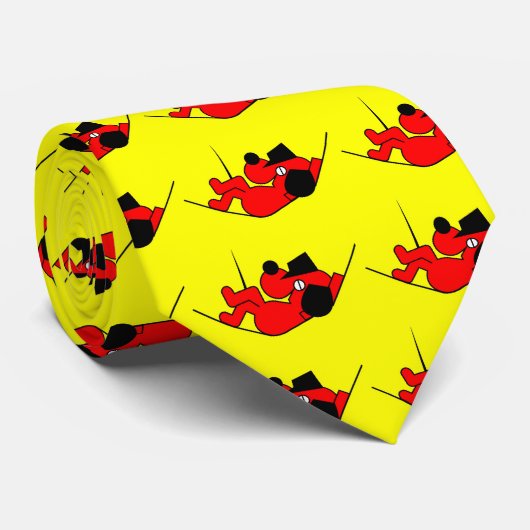 怠惰な犬 – 赤 ネクタイ (ロール)