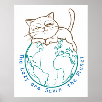 怠惰な猫が地球を救う 環境保護主義者のスローライフ ポスター