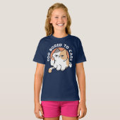 怠惰な猫の態度 - 気にしない面白い引用 Tシャツ (正面フル)