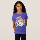 怠惰な猫の態度 - 気にしない面白い引用 Tシャツ (正面フル)