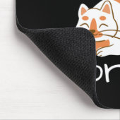 怠惰な猫は朝は休む マウスパッド (コーナー)